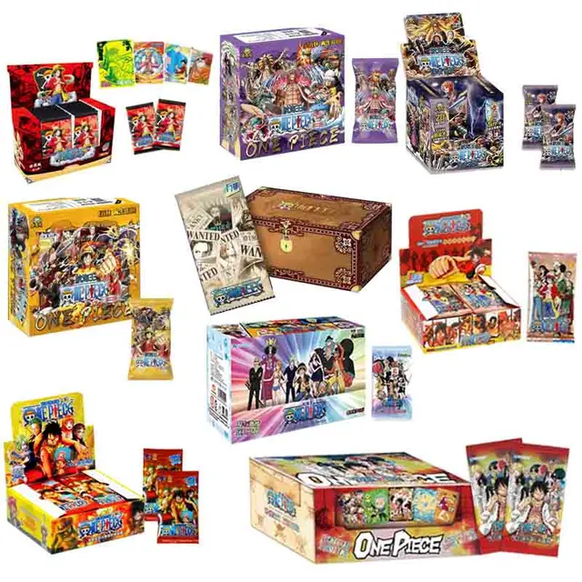 One Piece Game Collectible Cards Anime Cartas Tcg Luffy Zoro Sanji Nami Card For Family Children Christmas Toys