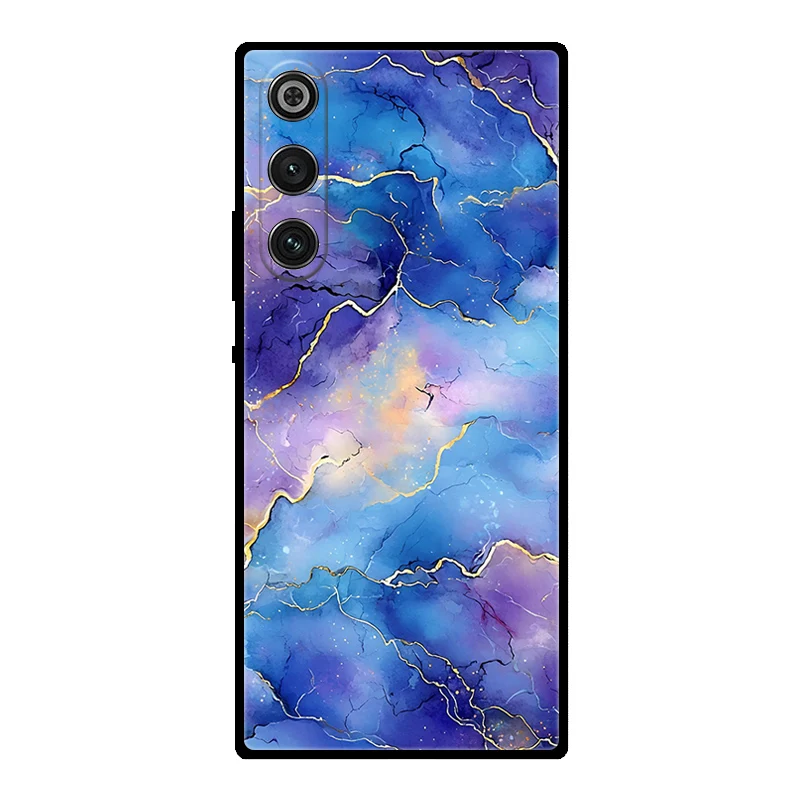 Marble Soft Matte Silicone Back Cover with Full Coverage Protection
