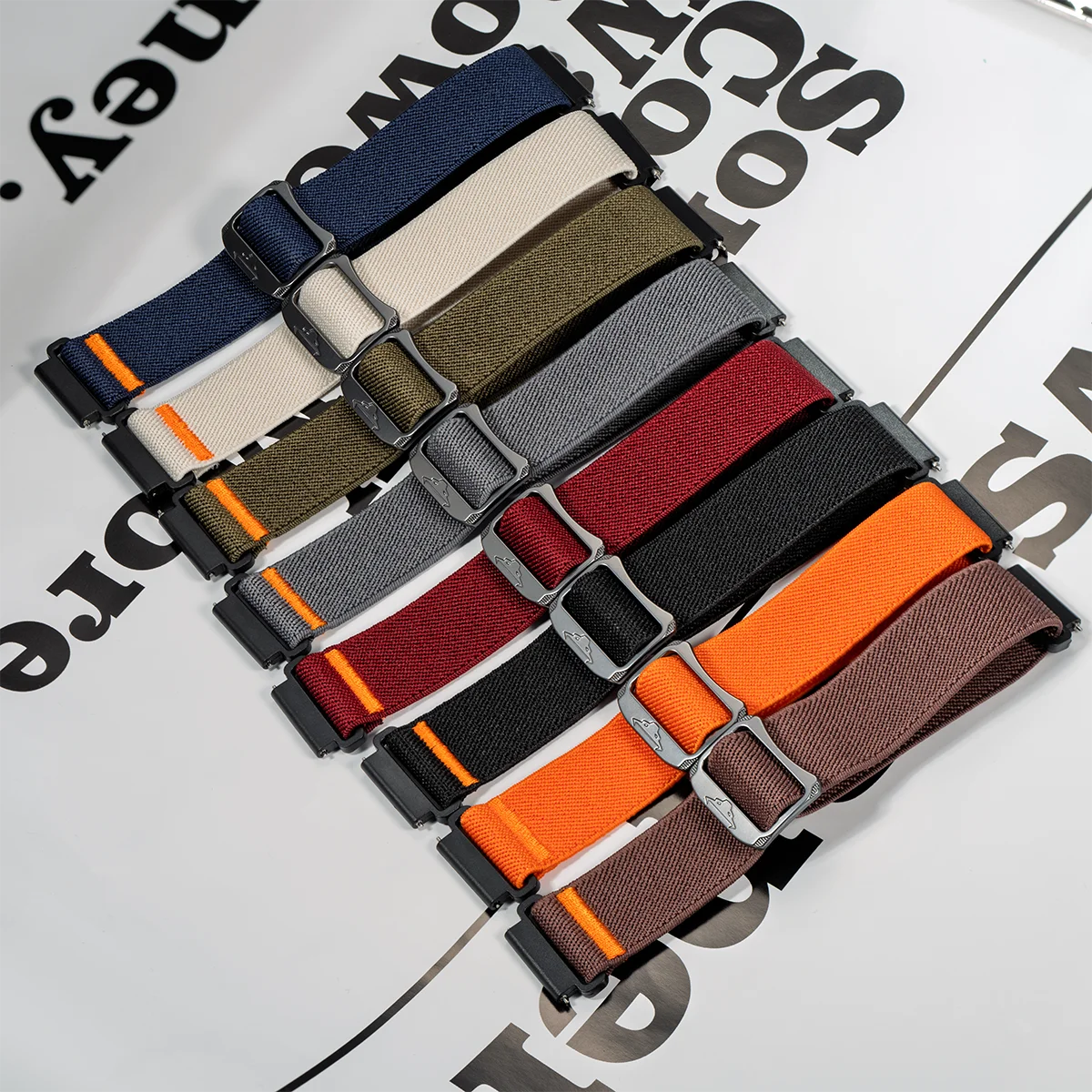 Premium Elastic Nylon Watch Strap - 22mm/20mm Universal Fit