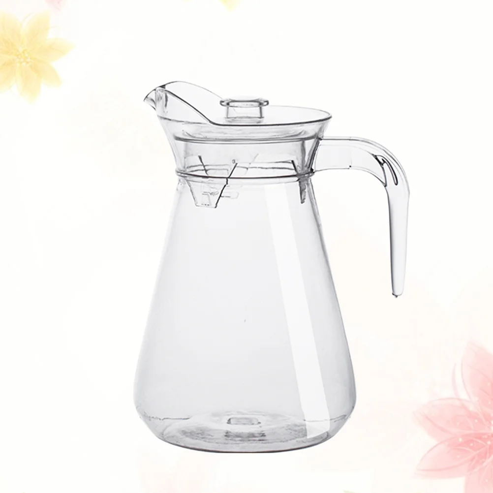 Glass Drinking Bottles Lids Plastic Water Pitcher Carafes Orange Juice Big Fridge Drinking