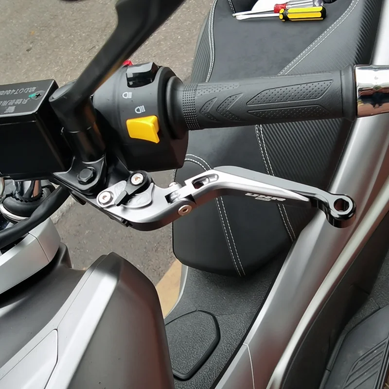 Chekis motorcycle modified brake lever brake handlebar front and rear disc aluminum alloy handlebar accessories for Haojue Uhr125 Uhr150