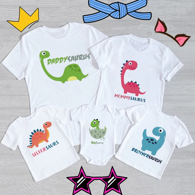 Ensemble barboteuse + t-shirt imprimé dinosaures pour bébé garçon