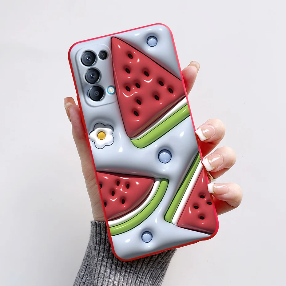 Cute Bear Cartoon Frog Silicone Soft Cover for OPPO Reno5/Reno5 Pro 5G