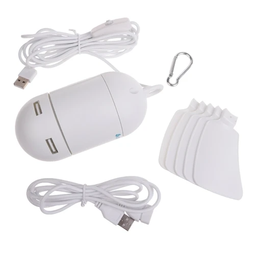 USB 전원 휴대용 텐트 팬 천장 선풍기, 분리형 팬 블레이드, 야외 기숙사 행잉 후크, 5V 2