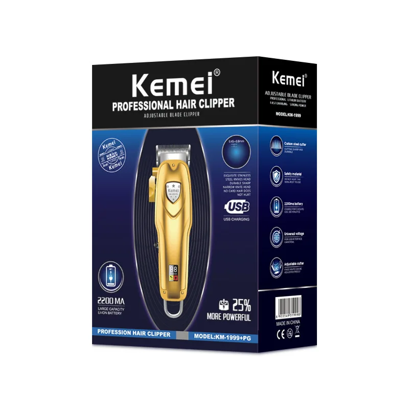 HTC Metal Rechargeable T-Blade Hair Clipper