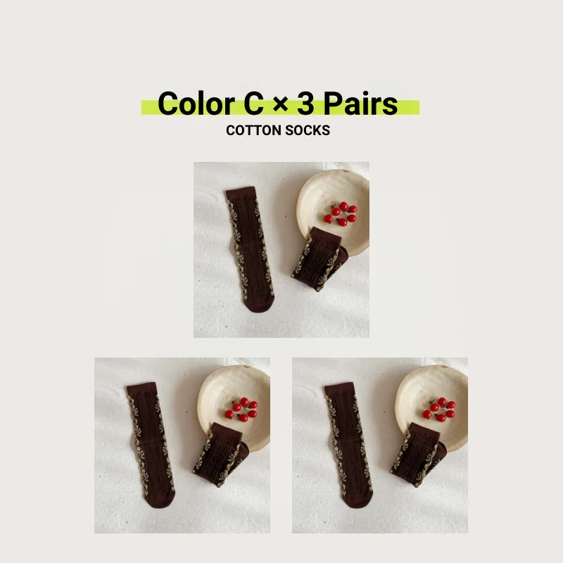 3 Pairs Color C