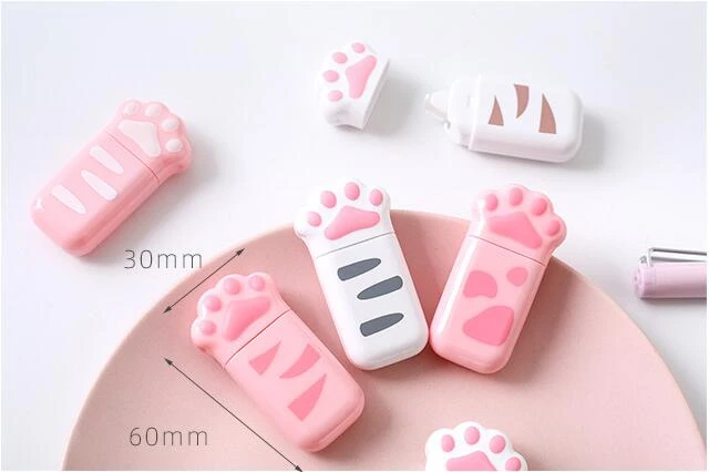 1 Pcs Lytwtw's Lovely Kawaii Cat Claw Cute Correction Tape Stationery Office School Supply Gift