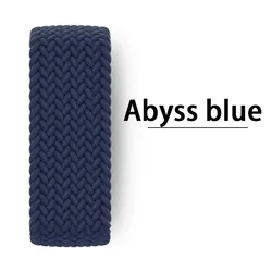 Braided Nylon Solo Loop Strap for Apple Watch - Vibrant Correa Bracelet (DU)