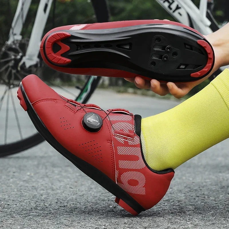 Men Professional SPD Road Cycling Cleats Cycling Shoes MTB Mountain Shoes Outdoor Breathable Sneakers Mountain Bike