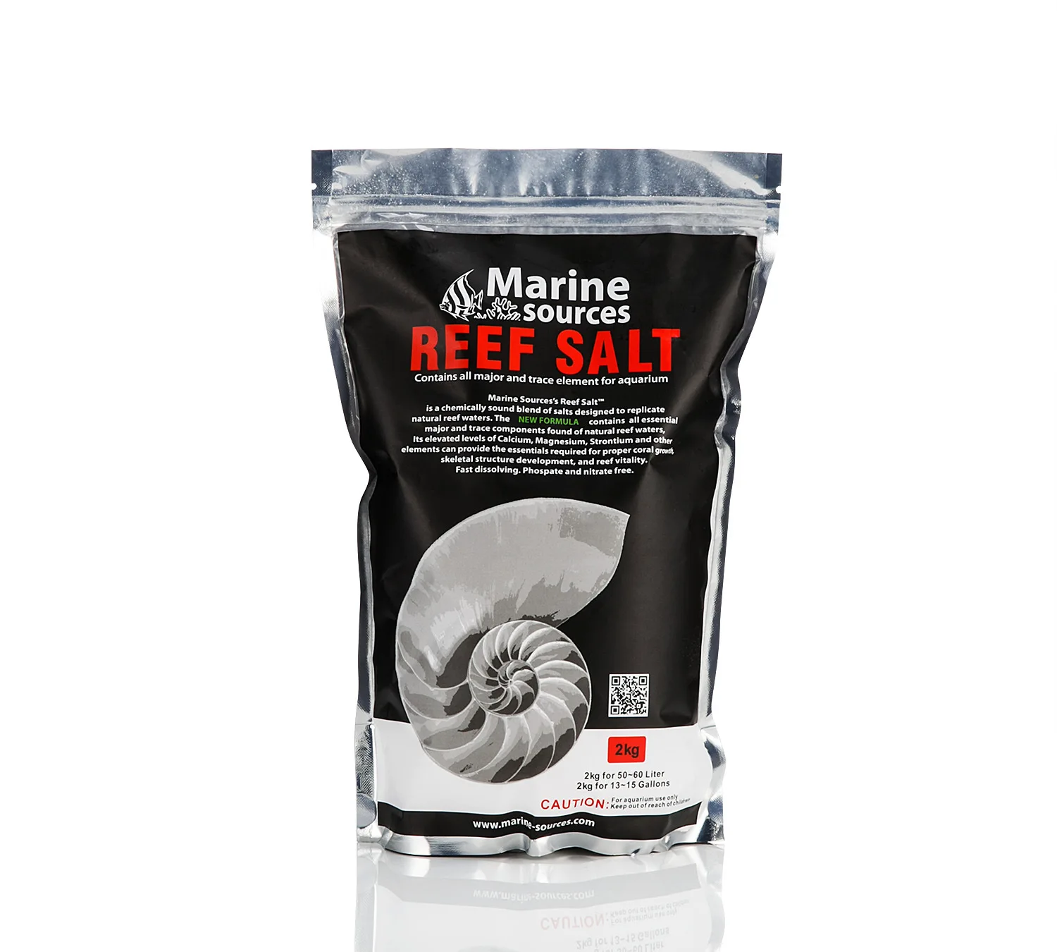 Marine Sources Reef Salt Coral Salt 2KG Bag Density Sealing Strip Contains Corals Requires Trace Elements For Aquarium Fish Tank