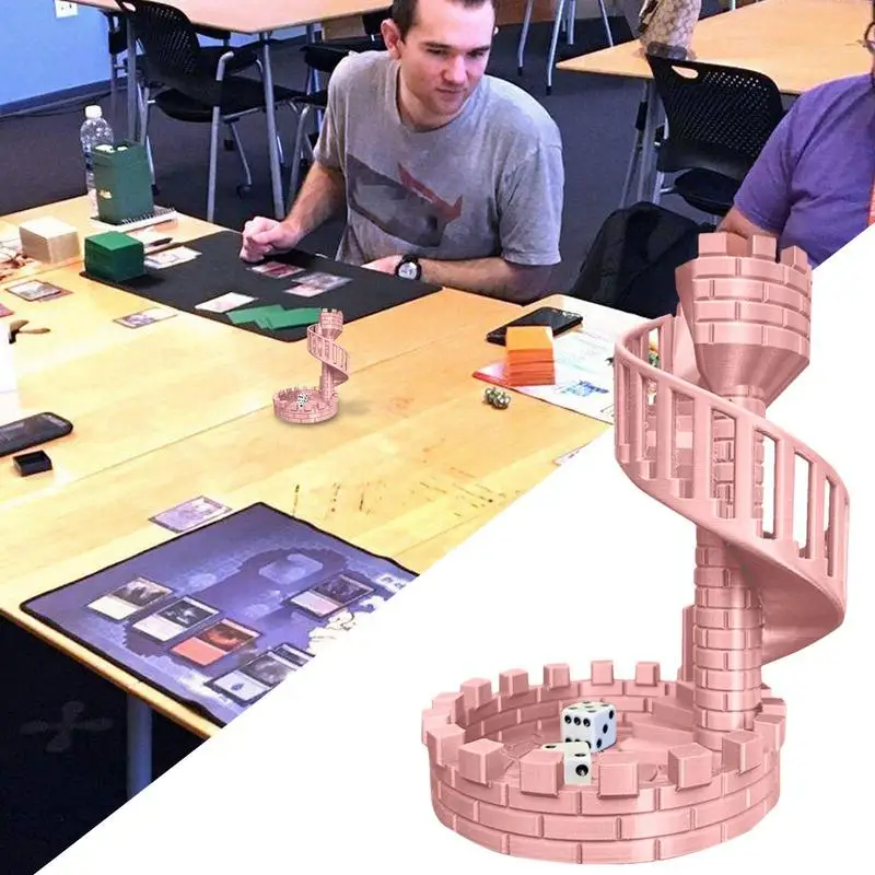 Dice Tower Castle Dice Tower For Role Playing Game Ancient Roman Castle Theme Rolling Desktop Decorations Tabletop
