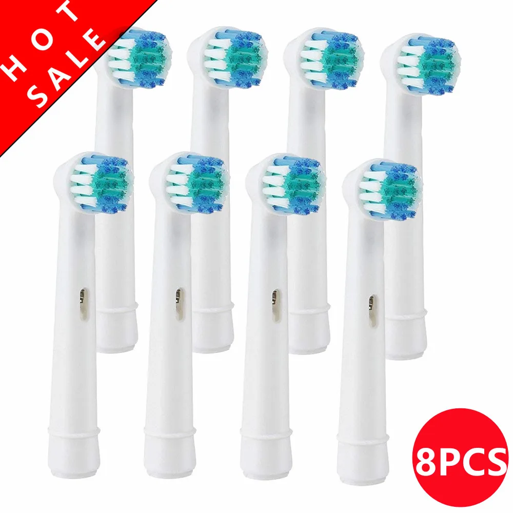 4/8pcs Replacement Brush Heads For Oral B Electric Toothbrush Advance Power/Pro Health/Triumph/3D Excel/Vitality Precision Clean 8pcs bamboo charcoal brush heads for oral b rotation type electric toothbrush heads pro health triumph advance power 3d excel