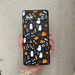 Spooky Ghost Pumpkin Monster Transparent Phone Case - Soft Cover s Bag - Pixel 8A (Style 1)