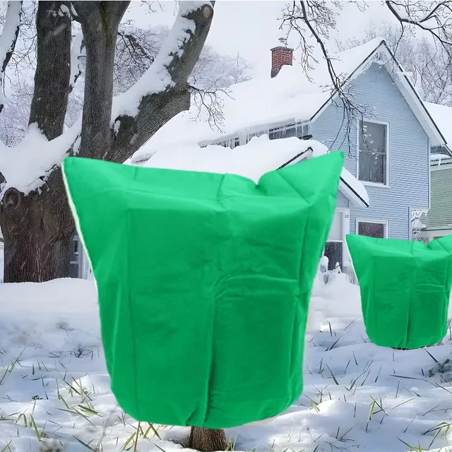 Plant Protection Cover Non-woven Thickened Winter Tree Drawstring Blanket Wind Pest And Animal Cover Garden Plant Tree Frost Bag 4