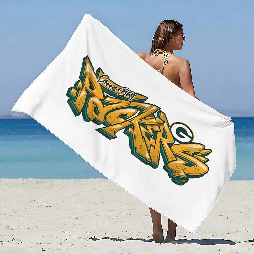 Green B-BayS Beach Towel Microfiber Sand Free Quick Dry Soft Sandproof Pool Towels Gift for P-PackerS Women Travel Gym Shower 2