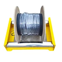 New Suitable for Reel Diameter: 20-50cm Cable Drum Roller Cable Reel Dispenser Pulley Stand 1