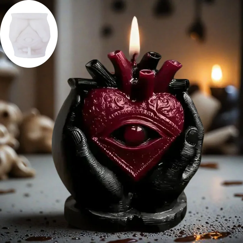 Spooky Demon Eye Candle Mold