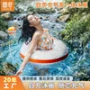 New Children's Swimming Circle Thickened and Durable Household Swimming Supplies Press type Inflatable Baby Swimming Circle 3