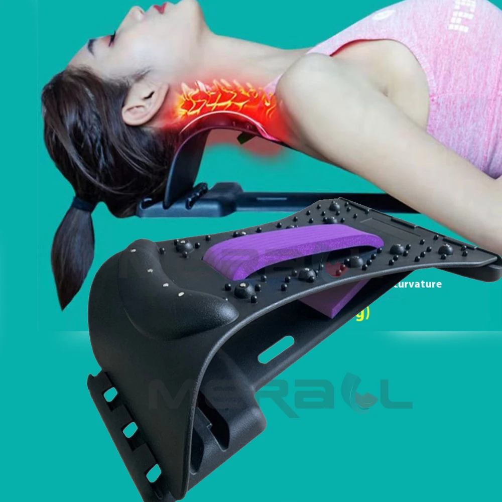 Cervical Spine Corrector Lumbar Back Stretcher Home Neck Support Traction Device Top Waist and Back Opening Waist Fitness