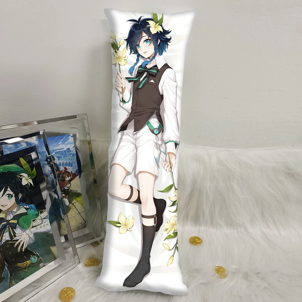 Color Cosplayer Genshin Impact Dulic Venti Mini Dakimakura Body Pillow