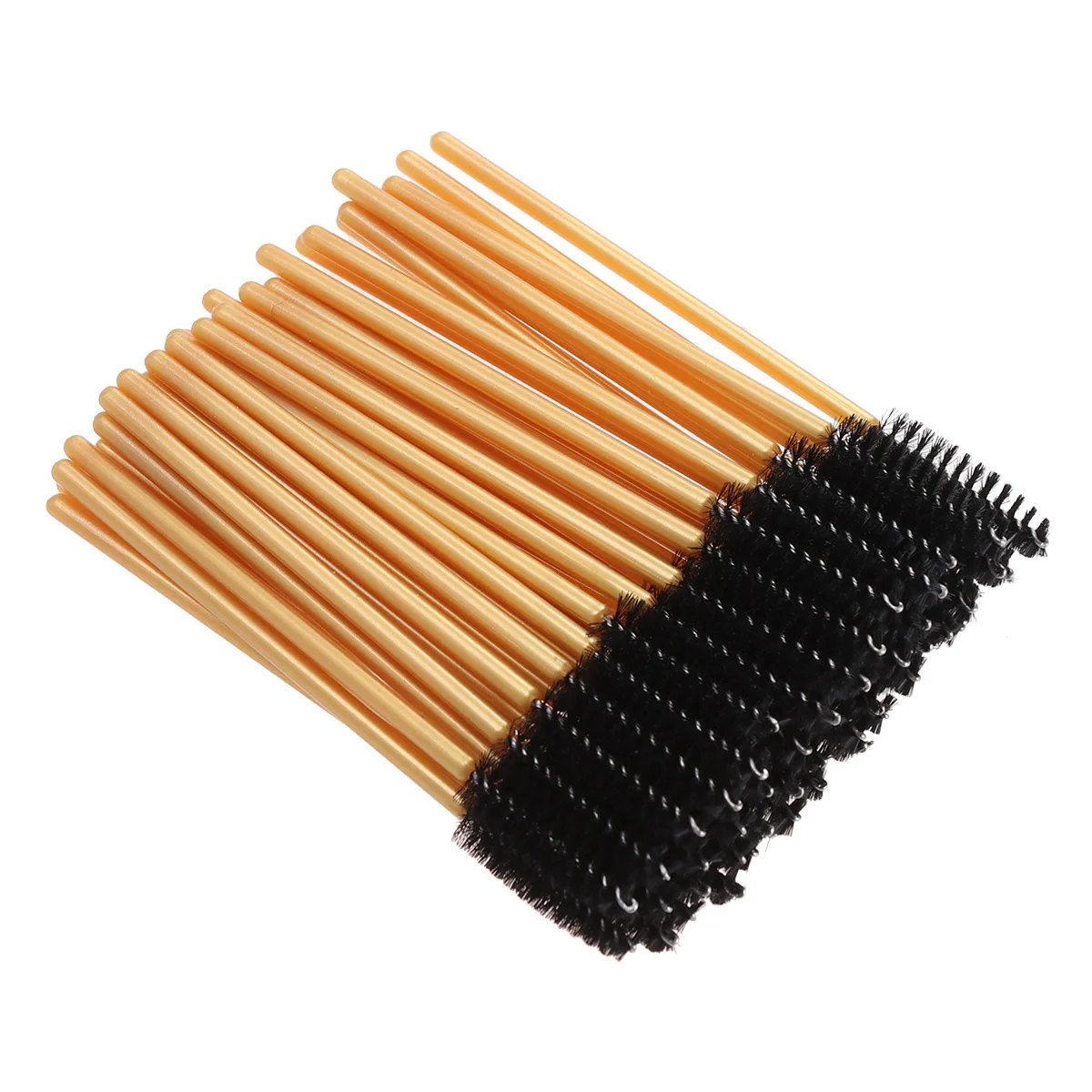 

50 Pcs Make up Applicators for Face Mascara Wands Earth Tones Makeup Eyelash Brush