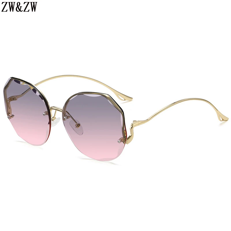 

Rimless Sunglasses Women 2023 Oculos Vintage Fashion Glasses Okulary Przeciwsloneczne Damskie Gafas De Sol Lentes Lunette Sun