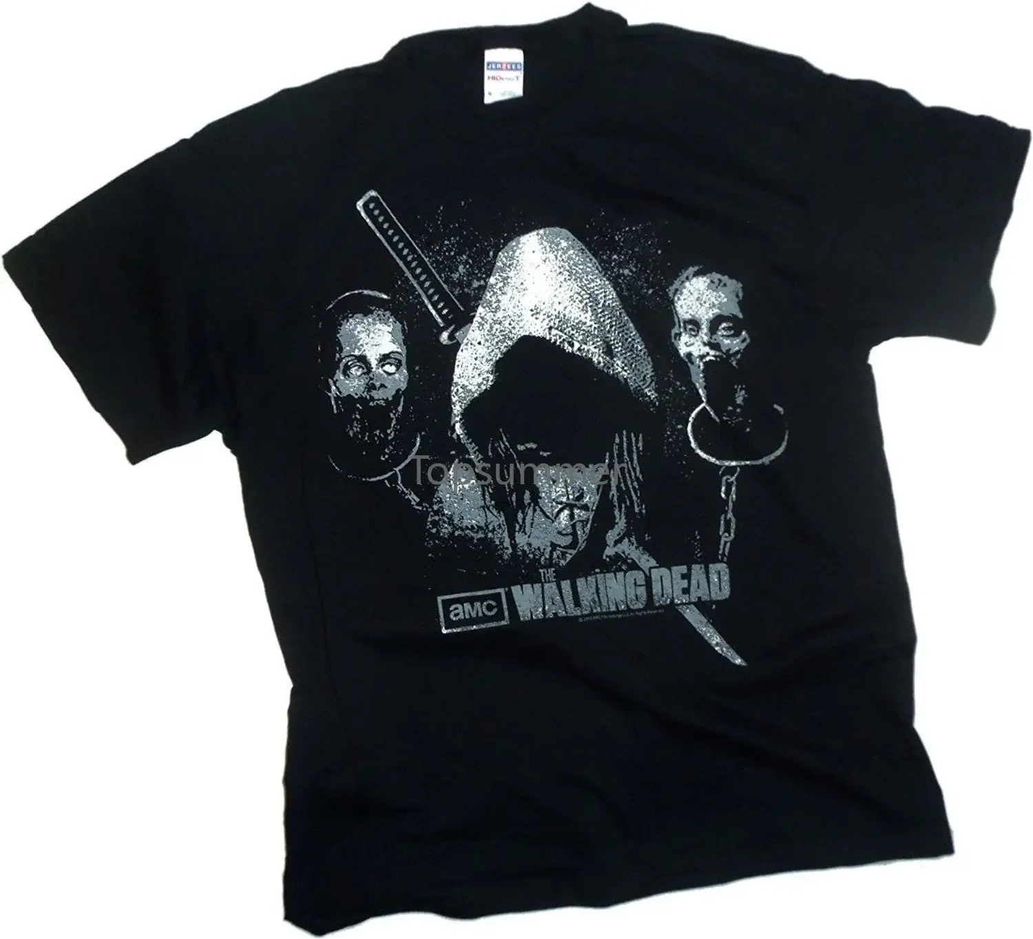 

The Walking Dead Michonne Walkers Heads Adult T-Shirt