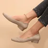 Summer Tide Outside Wearing Soft Only Sharp Comfortable Thick Heel Slippers for New Woman 4