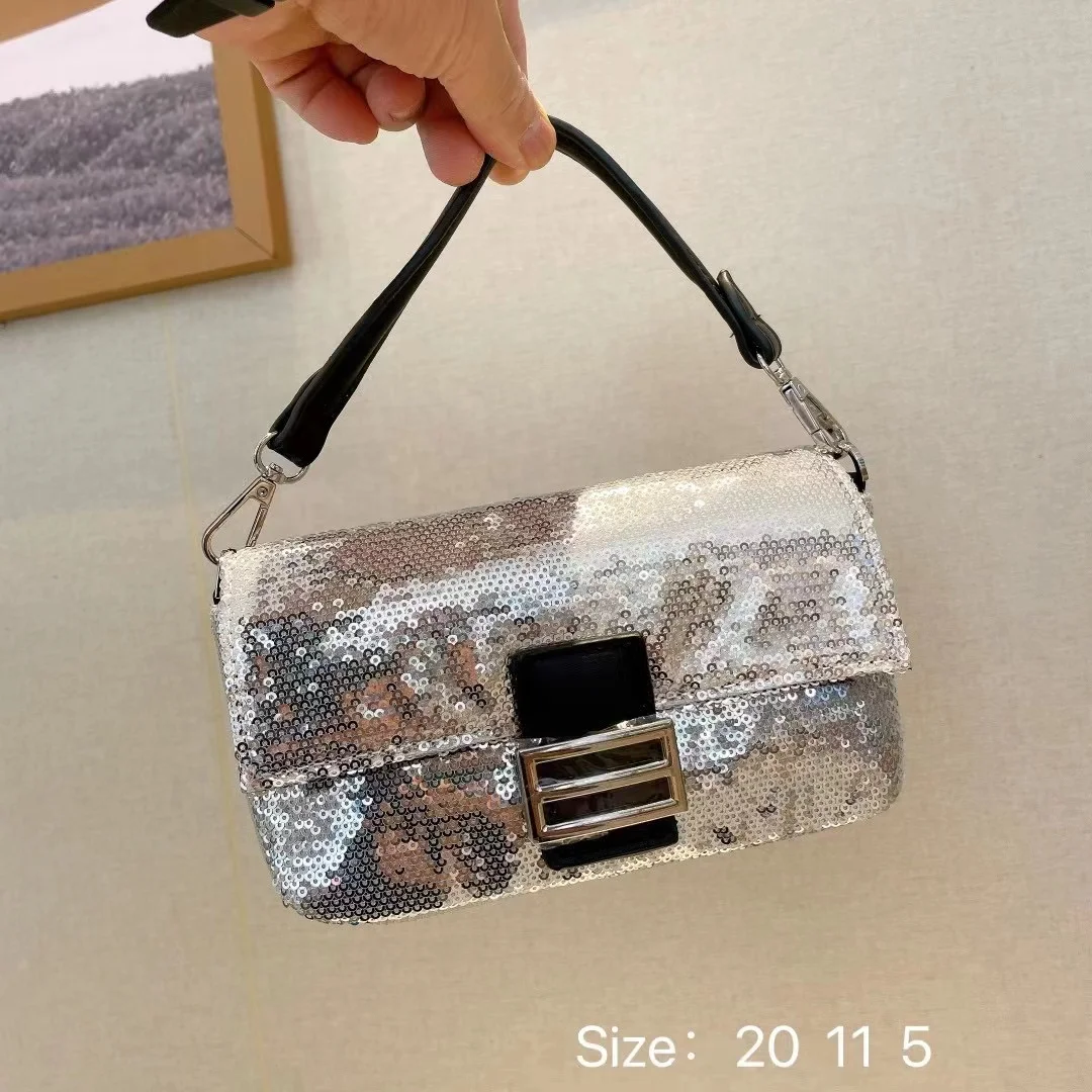 

Glitter Shiny Sequined Square Bag Women Fashion Handbag Female Evening Bag Shoulder Crossbody Bag Wedding Party Clutch Purse