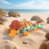 3D printed articulated platypus irritability toy with hat joint movable office pressure relief desktop decoration 6