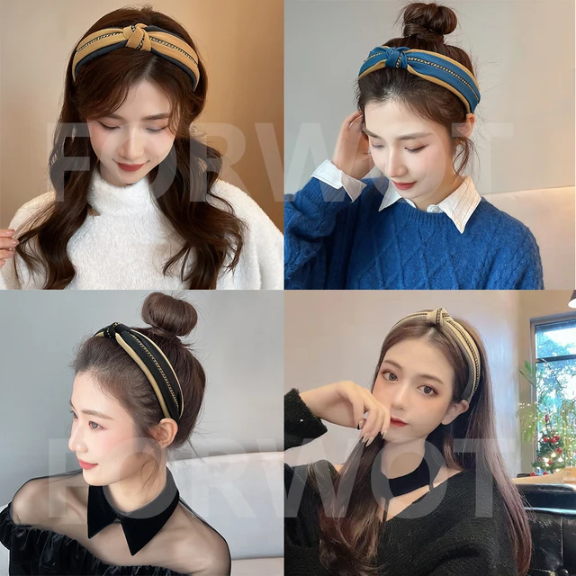 Fasce Per Capelli Donna - 4 Pezzi Elastiche, Sportive E Fashion Per Yoga E Quotidiano - Foto 9