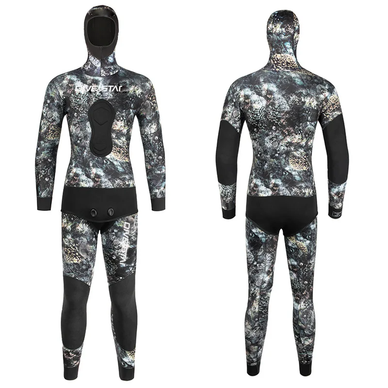 Neoprene diving suit suit 3/5/ free diving, fishing, diving, split fishing  wetsuit buceo spearfishing scuba wetsuit men - AliExpress