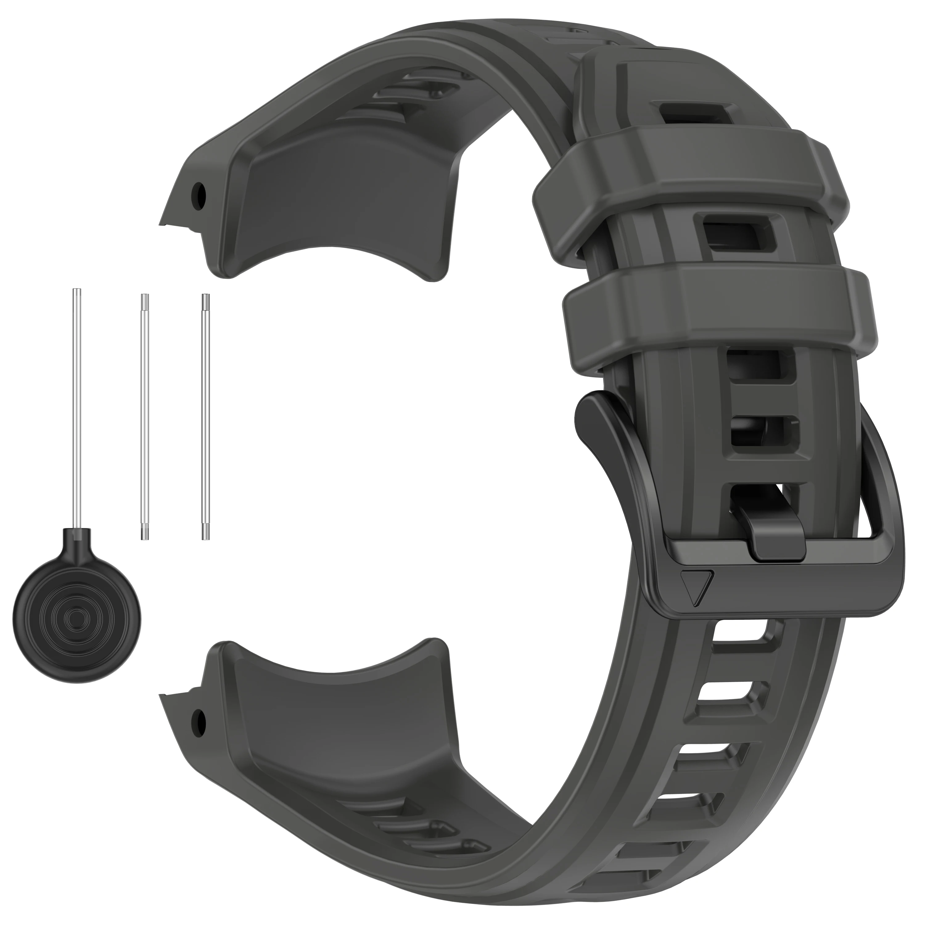 Breathable Sporty Silicone Loop Watch Strap - 22/26MM