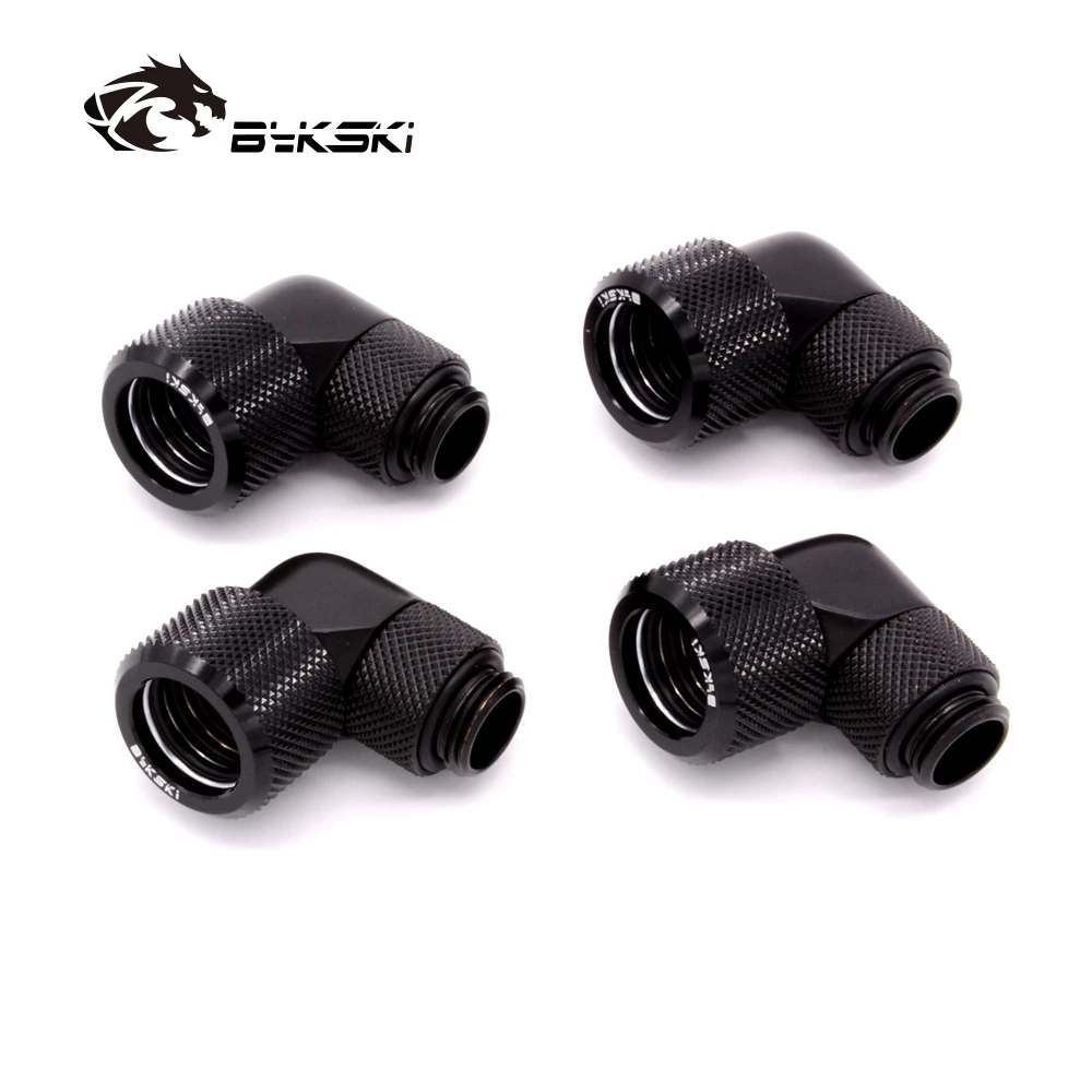 

Bykski 90 Degree OD12mm/OD14mm/OD16mm Rotary Fitting Hand Compression Fitting G1/4'' Pipe Use for Hard/Rigidity Tube 4pcs/lots