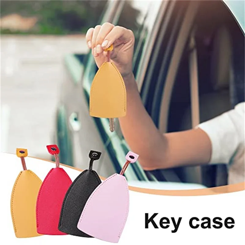 Car Key Case,PU Leather Creative Pull Out Key Case Not Easy to Slip Pouch for Most Types Car Christmas Xmas Gifts Party