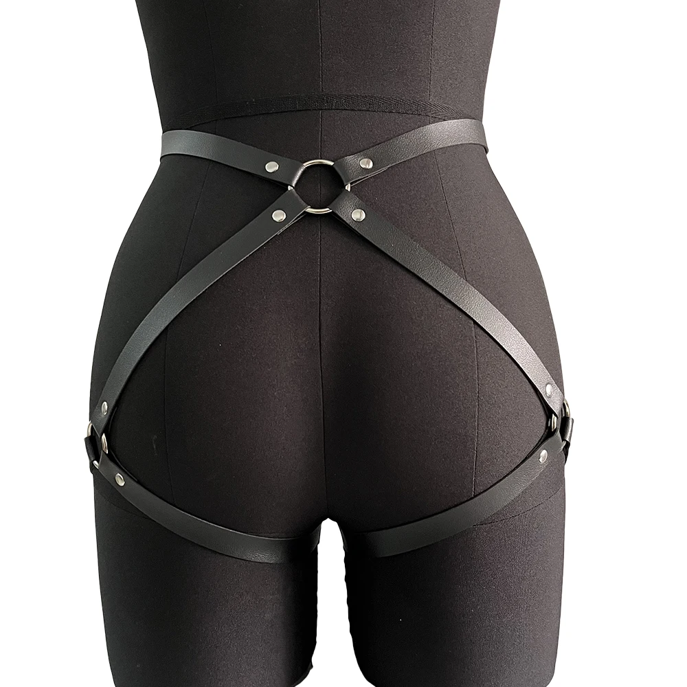 Sexy Leg Garter Body Harness Bondage Belts Women Leather Underwear Suspenders Straps Stockings Sword Belt Leather garter belt garter belt leather lingerie accessories leather belt