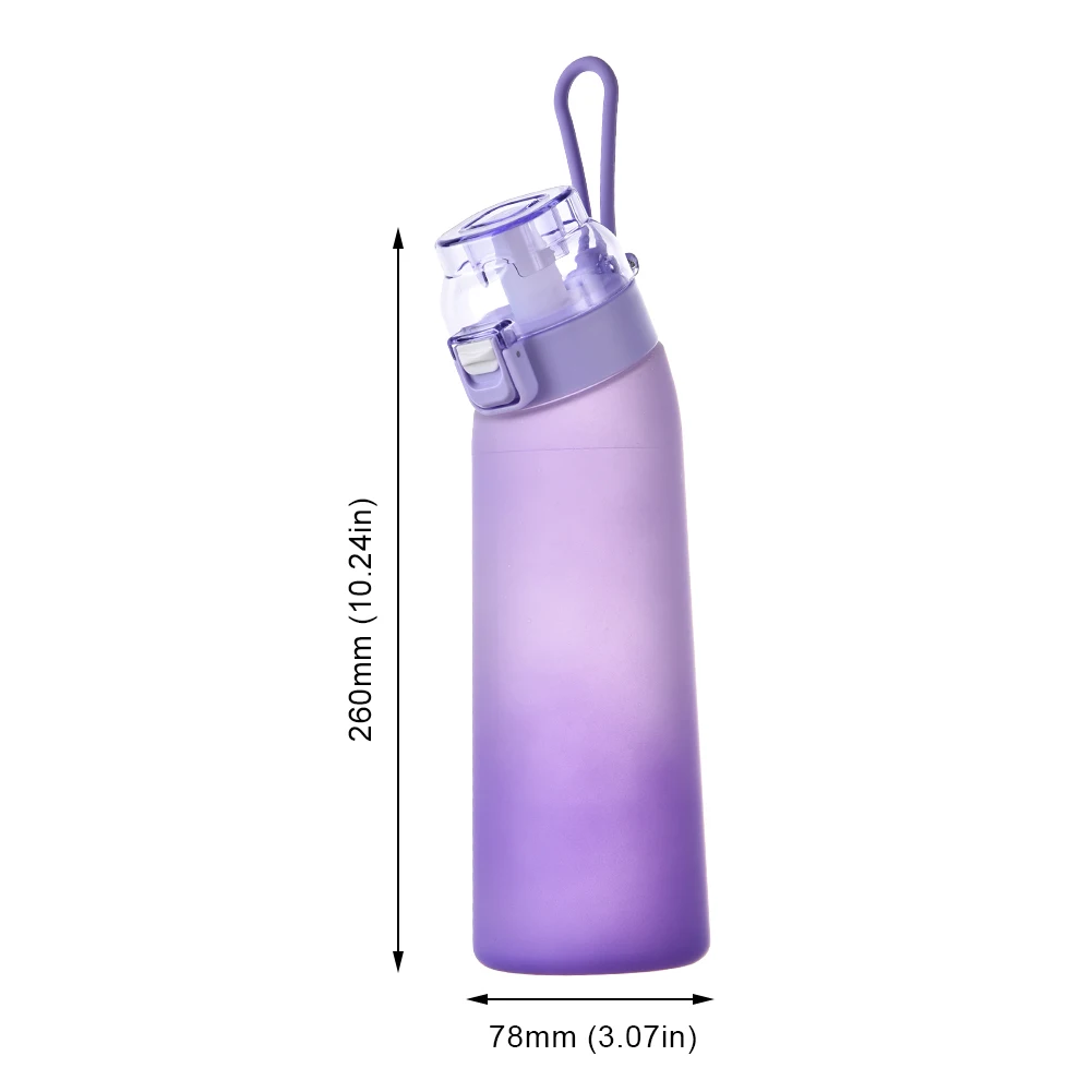 650ml Air Flavored Water Bottle Scent Up Water Cup With 7 Flavor Pods Fruit Fragrance Alr Up Drinking Bottle for Outdoor Sports