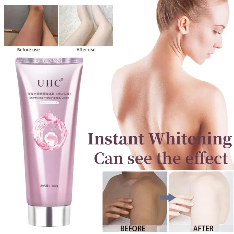 UHC Instant Body Whitening Cream Improves Darkness, Moisturizes Skin Evenly, Whitens Knees, Body and Face Body Cream