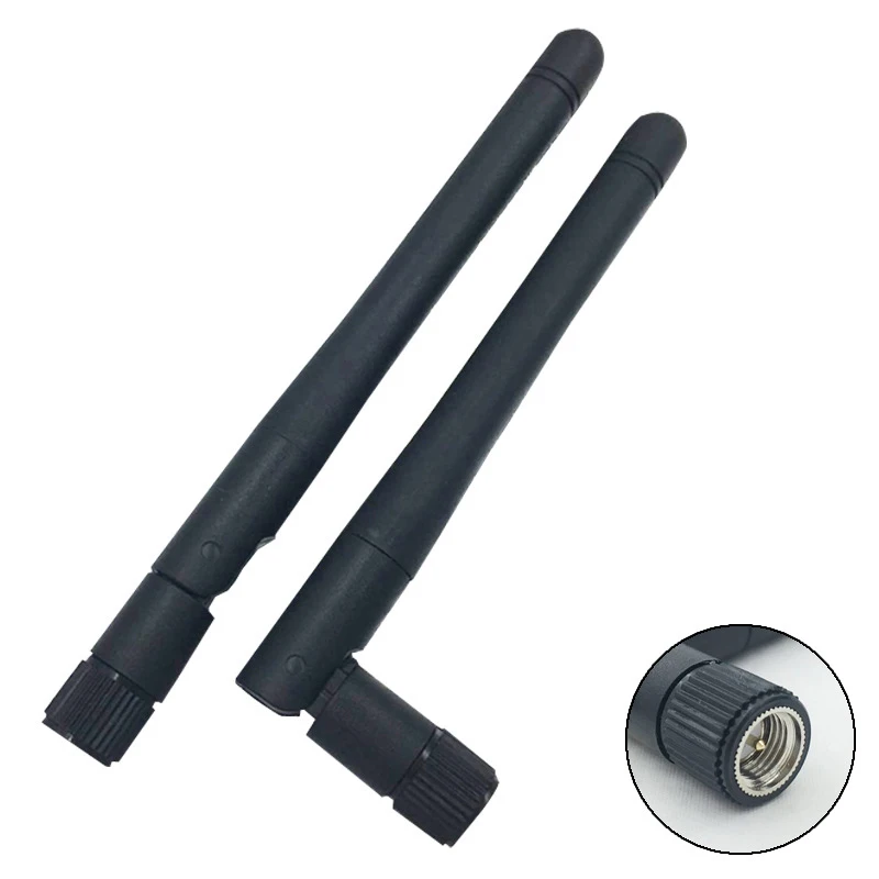 2pcs Dual Band WIFI Antenna 10dBi 2.4G 5G 5.8G SMA Male Amplifier WLAN Router Singal Booster wifi booster and signal amplifier covers up to 1200 m signal booster dual band wireless signal booster