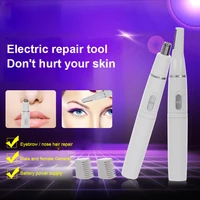 Nose Hair Trimmer Electric Removal Dual-blade Clipper Razor Shaver Trimmer Epilator High Quality Eco-Friendly Eyebrow Trimmer 1