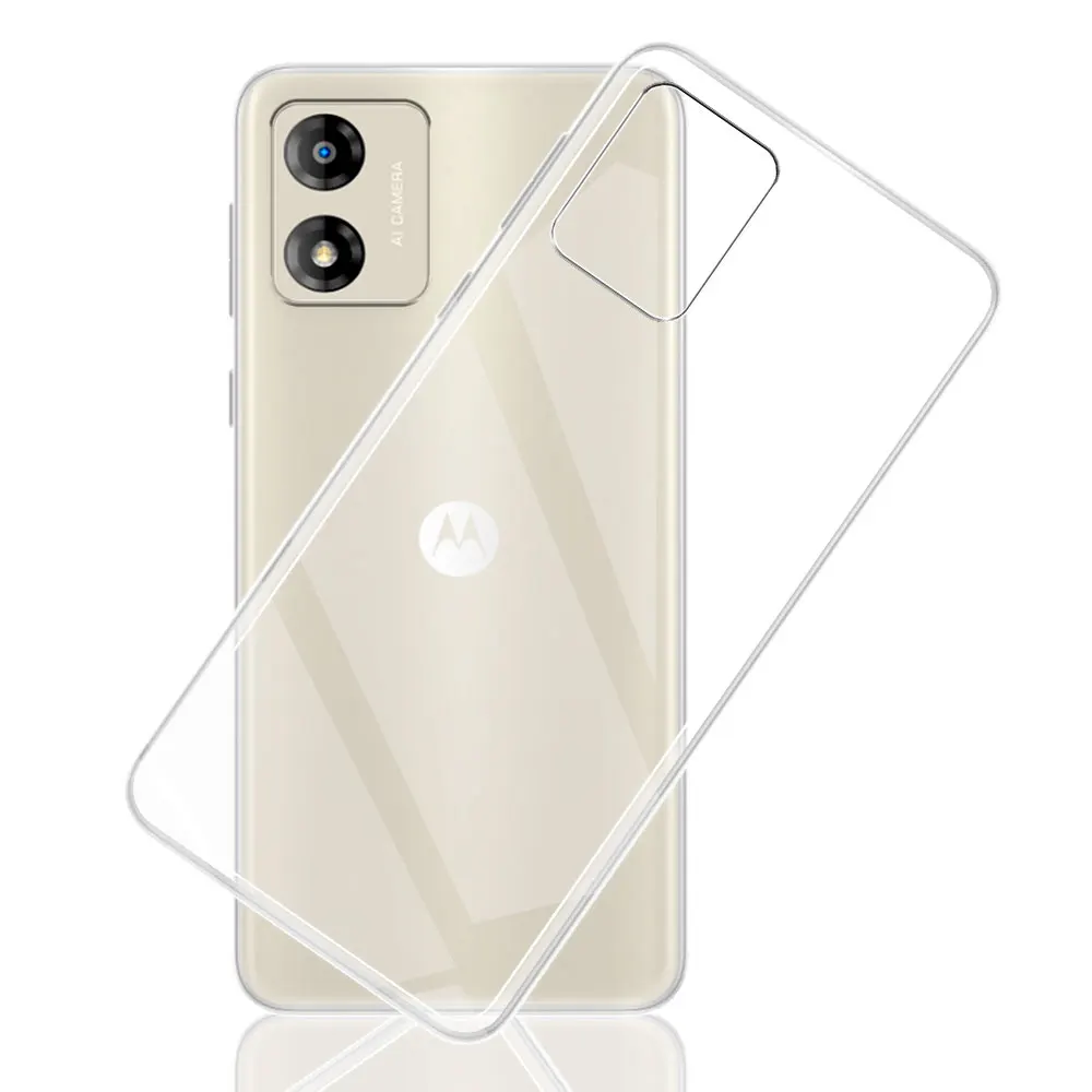 Motorola Moto E13 Funda Gel Tpu Silicona transparente dibujo Aguacate