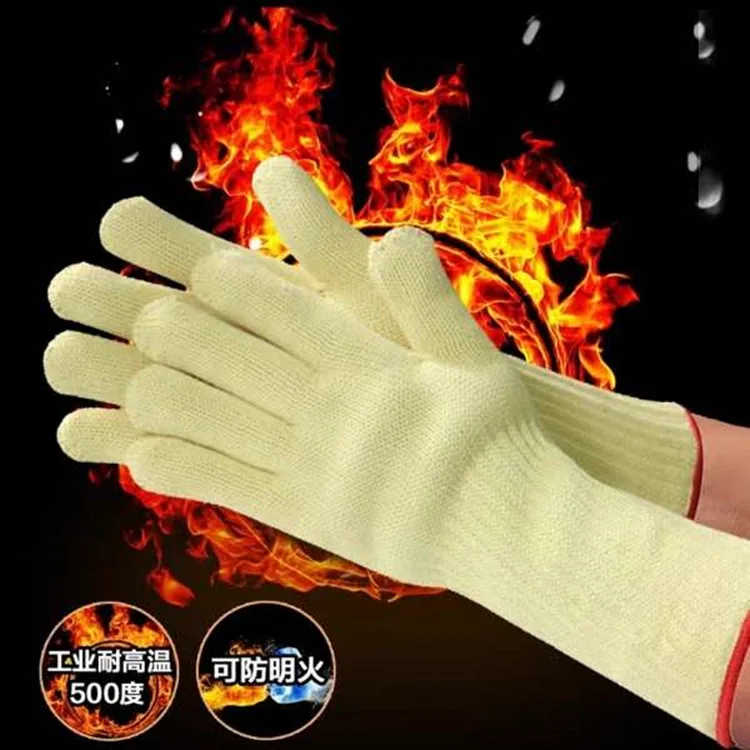 Promotion Sale 2pcs/lot Microwave oven insulation gloves 500 degree high temperature resistant gloves Barbecue