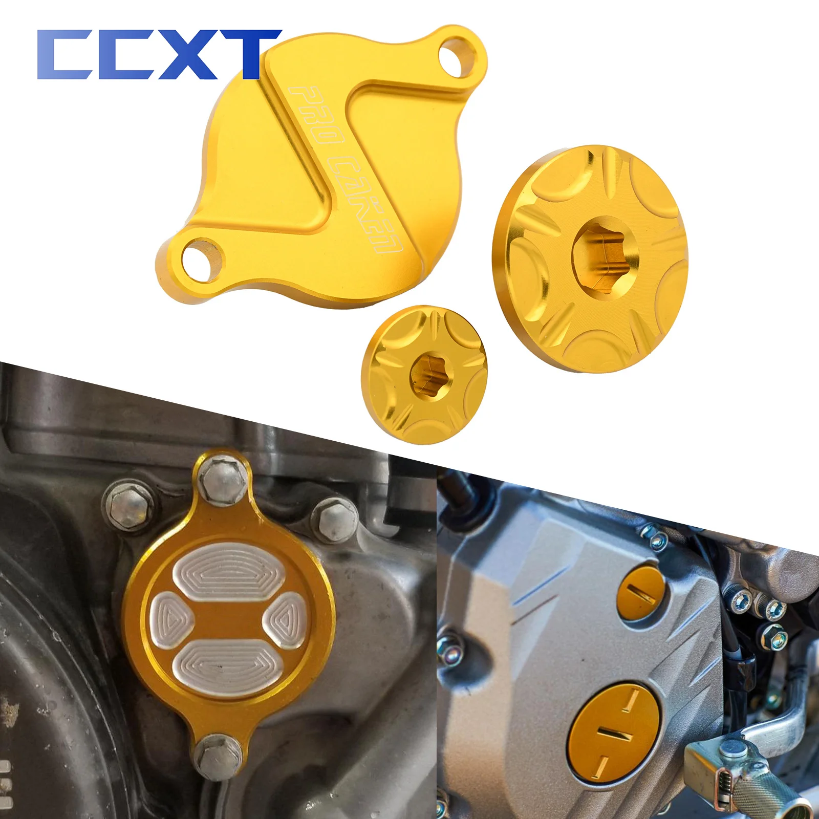 

Motorcycle CNC Oil Filter Cover Protect Cap Engine Timing Bolts Set For Suzuki RMZ250 RMZ450 RMX450Z 2005-2016 2017 2018 2019