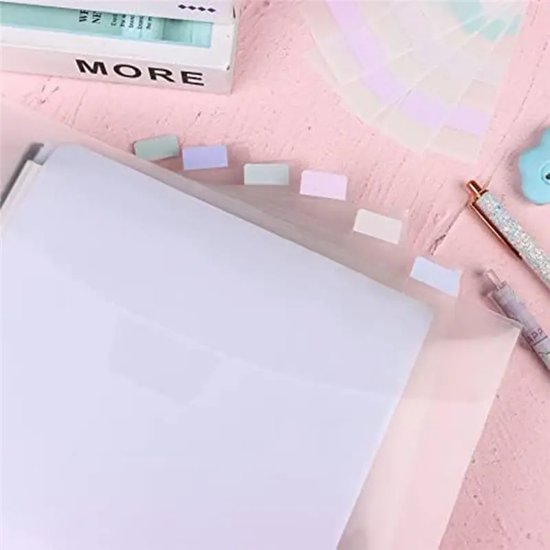 Ol-50Pcs 스크랩북 종이 보관 주최자(120Pcs 스크랩북 종이를 보관하기 위한 스티커 인덱스 탭 포함) 카드스톡 비닐 종이 키트 S