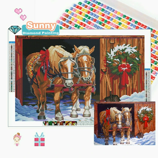 Diamond Painting - Horse in a Stable 