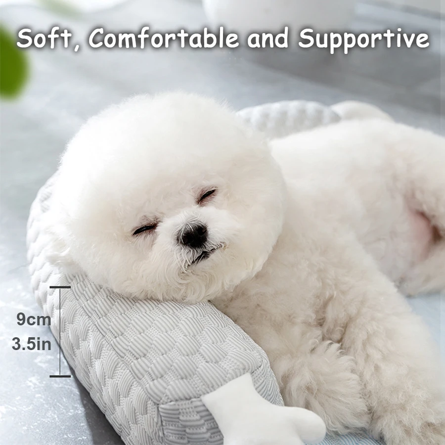 Dog Cool Mat Big-eyed Monster Breathable Mat for Small To Large Puppies/Cats Washable Pets Cool Bed Dog/Cat Cool Nest Summer
