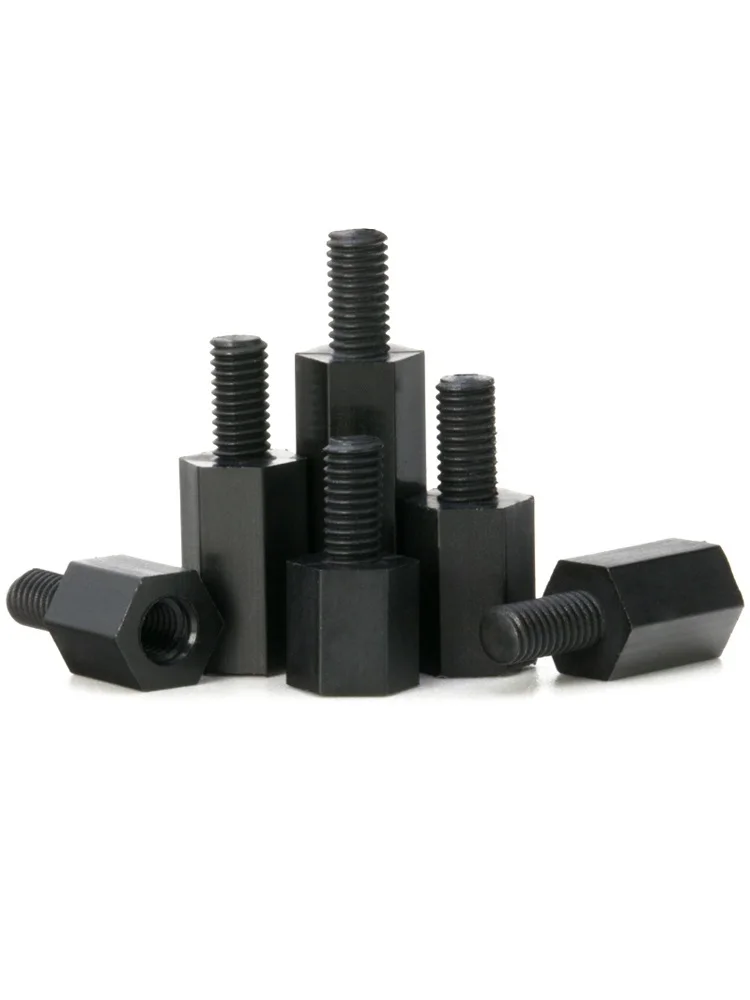 Black Hex Nylon Motherboard Standoff PCB Support Spacer Pillars