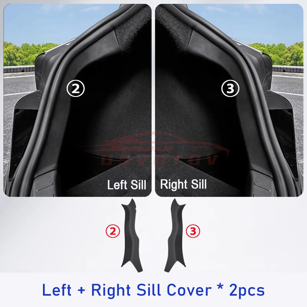 Premium Trunk Sill Protector Guard - TPE Anti-Scratch Rear Cargo Threshold Mat