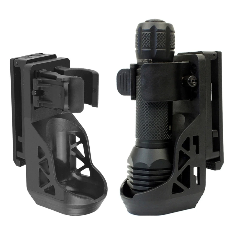Flashlight Holsters 360 Degrees Rotatable Flashlight Cover Case with Lever Side Lock System for 1-1.25\