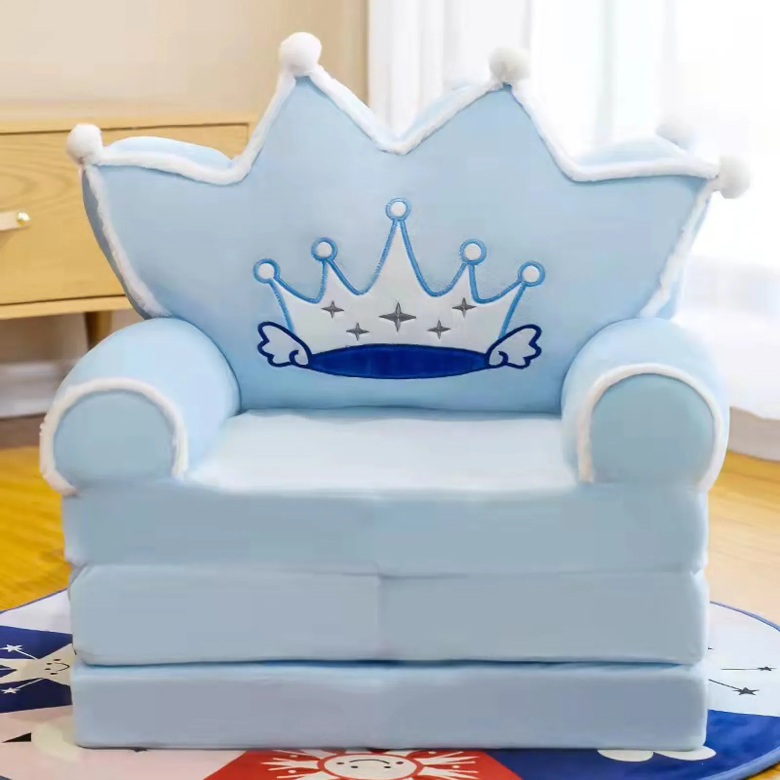 h Foldable Kids Sofa Backrest Armchair 2 In 1 Memory Foam Cushions for Sitting 24 X 24 Outdoor Cushions Couch Pillows